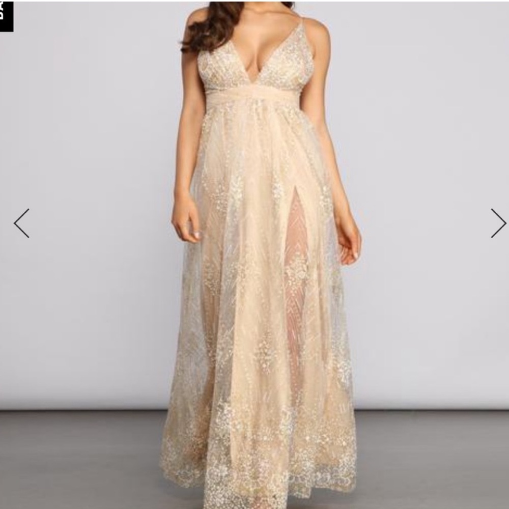 Size S. Windsor sequin maxi dress.
